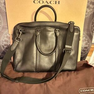 Metropolitan Slim Brief (Black Leather)